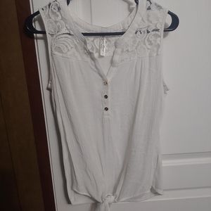 White Tank Top Size M